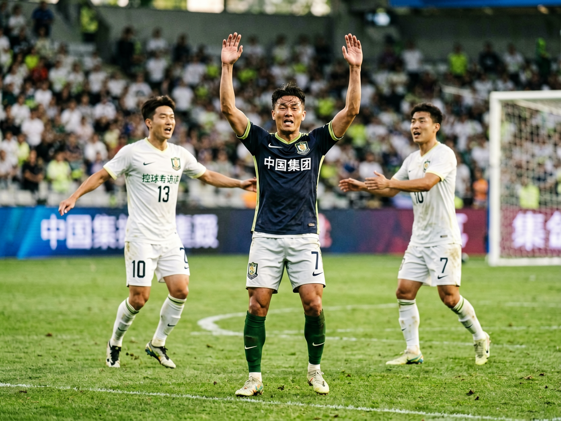 mile米乐足球赛事战报中的球员庆祝进球画面